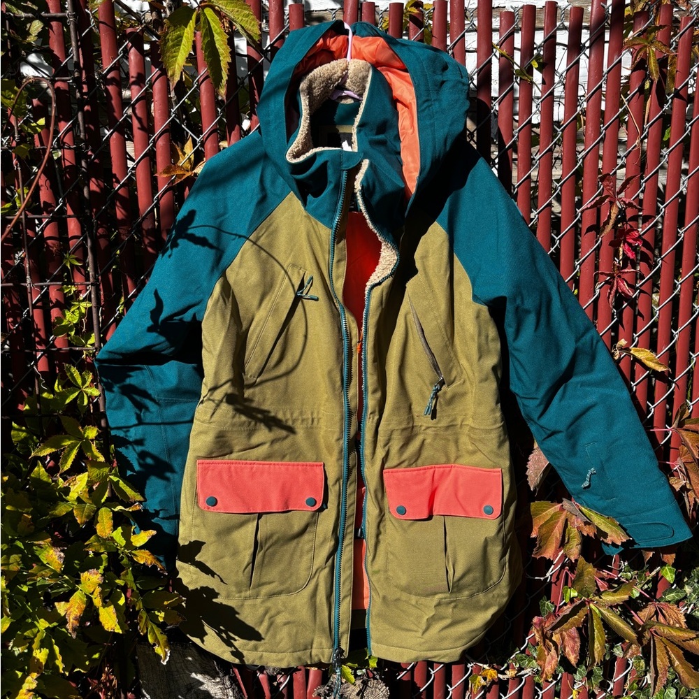 Burton Teal and Coral Jacket